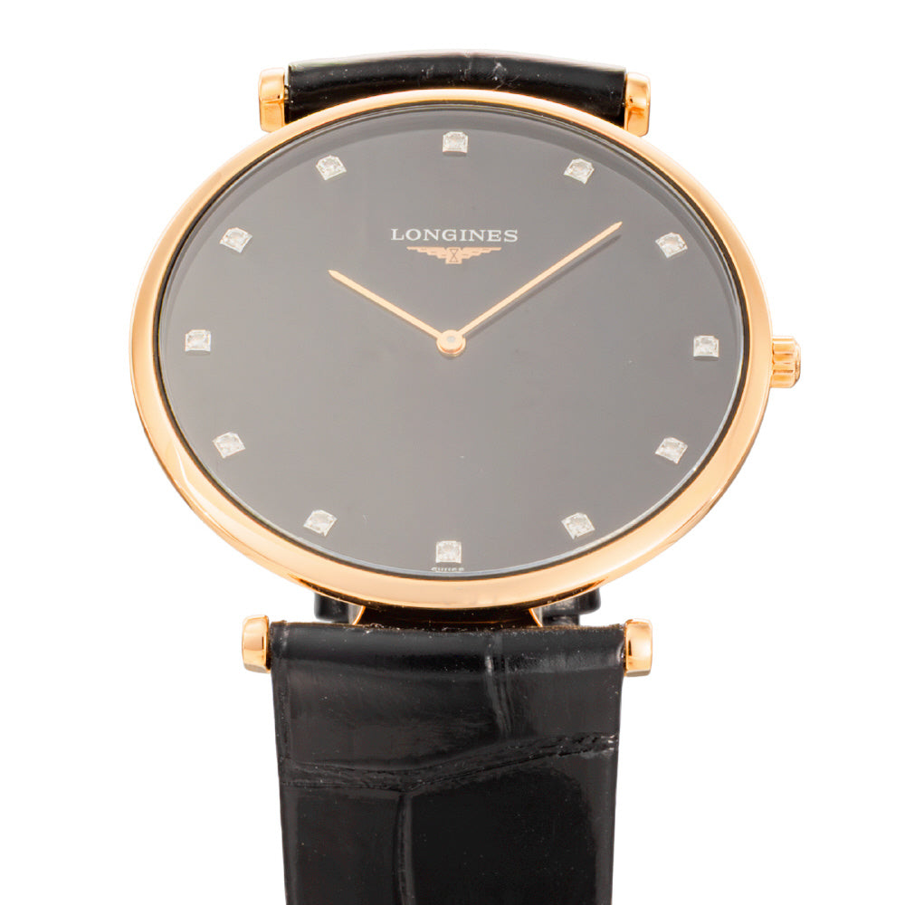 LONGINES L47661572 Watch - Classic Elegance 2-Year Warranty Black Dial Swiss Movement (Image 3)