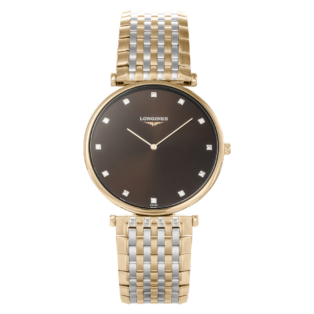 LONGINES L47661677 Watch - Elegant Brown Leather Strap Classic Design 2-Year Warranty Swiss Movement