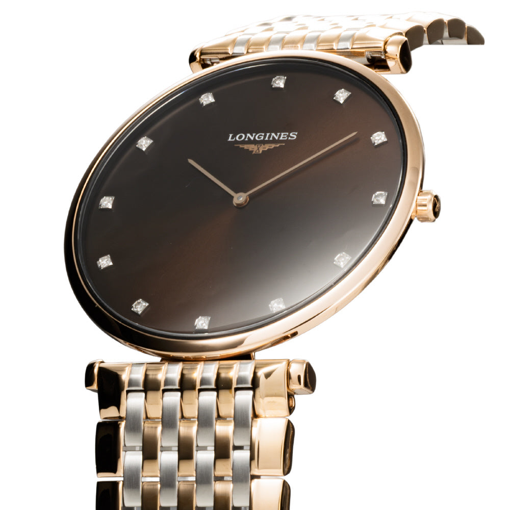 LONGINES L47661677 Watch - Elegant Brown Leather Strap Classic Design 2-Year Warranty Swiss Movement (Image 2)