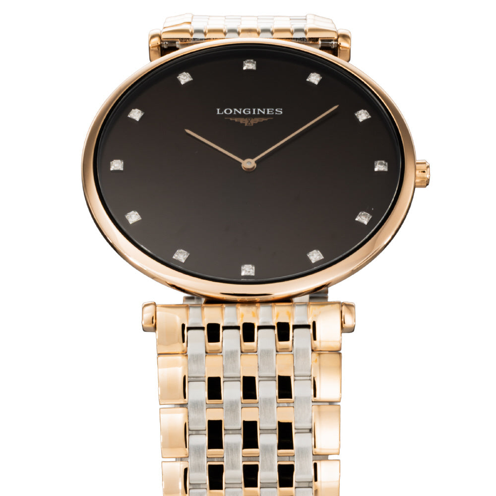 LONGINES L47661677 Watch - Elegant Brown Leather Strap Classic Design 2-Year Warranty Swiss Movement (Image 3)