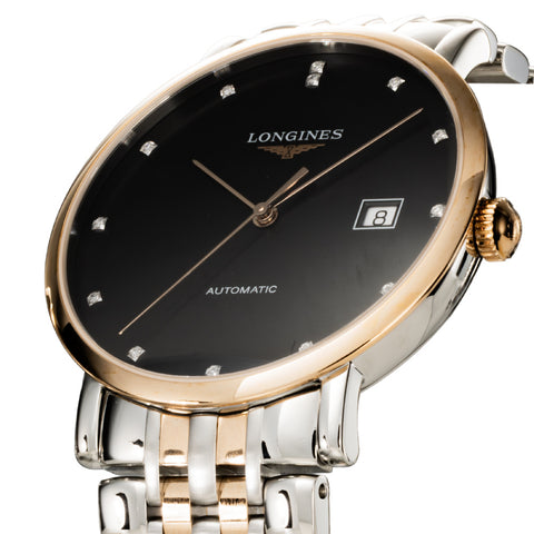 LONGINES L49105577 Watch - Elegant Design 5-Year Warranty Black Dial Stainless Steel Case Water Resistant (Image 2)
