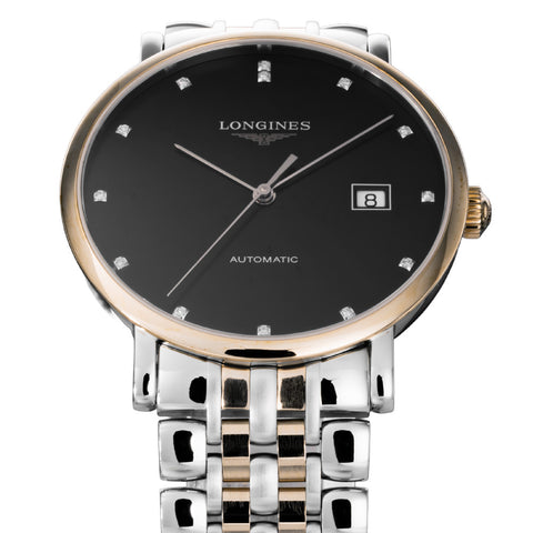 LONGINES L49105577 Watch - Elegant Design 5-Year Warranty Black Dial Stainless Steel Case Water Resistant (Image 3)
