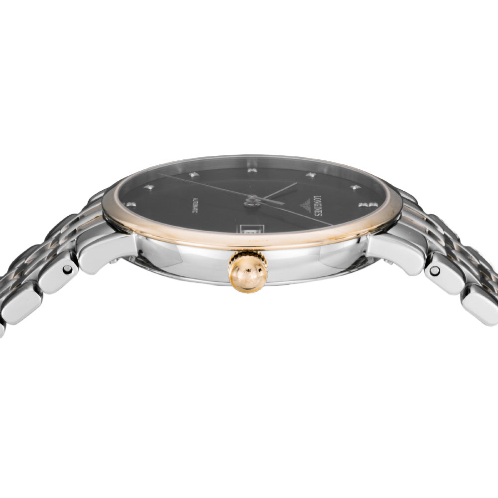 LONGINES L49105577 Watch - Elegant Design 5-Year Warranty Black Dial Stainless Steel Case Water Resistant (Image 4)