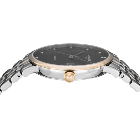 LONGINES L49105577 Watch - Elegant Design 5-Year Warranty Black Dial Stainless Steel Case Water Resistant (Image 4)
