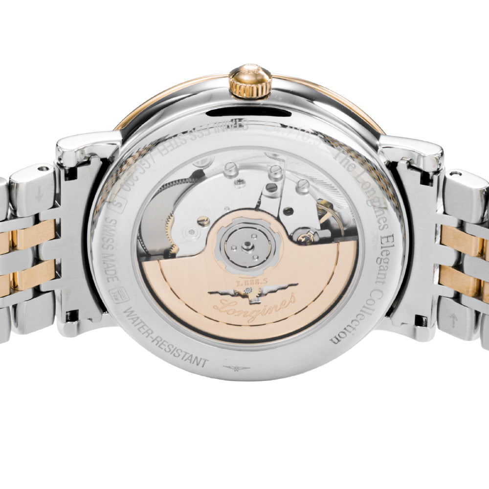 LONGINES L49105577 Watch - Elegant Design 5-Year Warranty Black Dial Stainless Steel Case Water Resistant (Image 5)