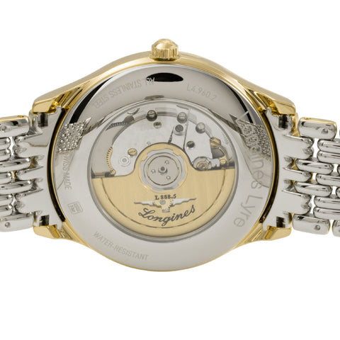 LONGINES L49602327 Elegant Gold Design 5-Year Warranty Swiss Made Automatic Movement Water Resistant