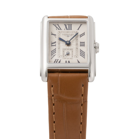 LONGINES L5.255.4.71.4 Elegant Silver Dial Swiss Quartz Watch Water Resistant 2-Year Warranty Classic Design