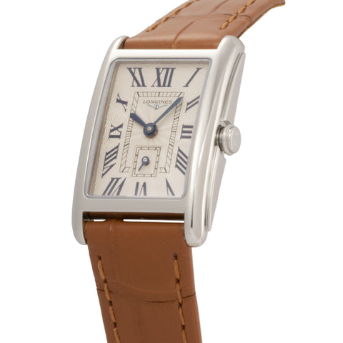 LONGINES L5.255.4.71.4 Elegant Silver Dial Swiss Quartz Watch Water Resistant 2-Year Warranty Classic Design