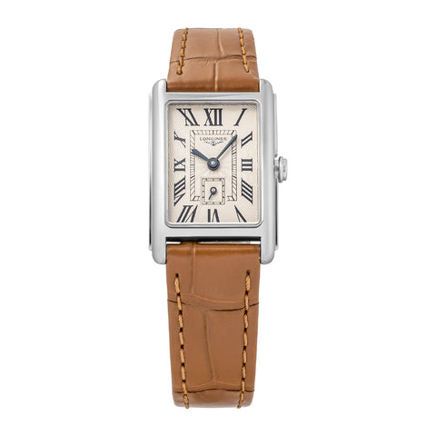 LONGINES L5.255.4.71.4 Elegant Silver Dial Swiss Quartz Watch Water Resistant 2-Year Warranty Classic Design