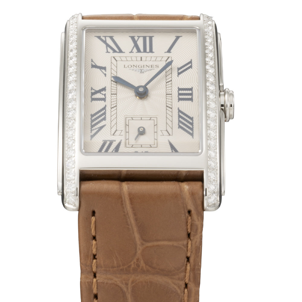 LONGINES L5.512.0.71.4 Watch - Dolcevita Brown Leather Strap Swiss Made Elegant Design 2-Year Warranty (Image 3)