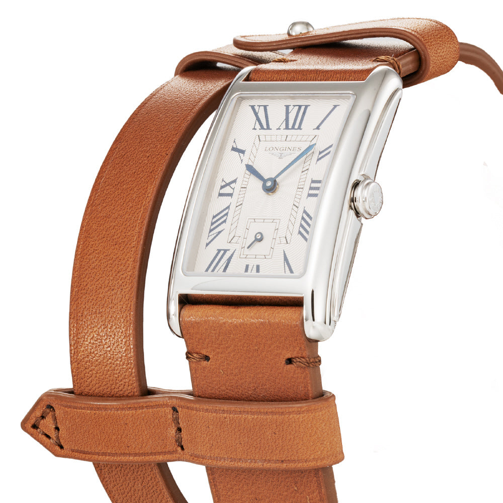LONGINES L5.512.4.71.B Watch - Dolcevita White Dial Stainless Steel Case 2-Year Warranty Elegant Design (Image 2)