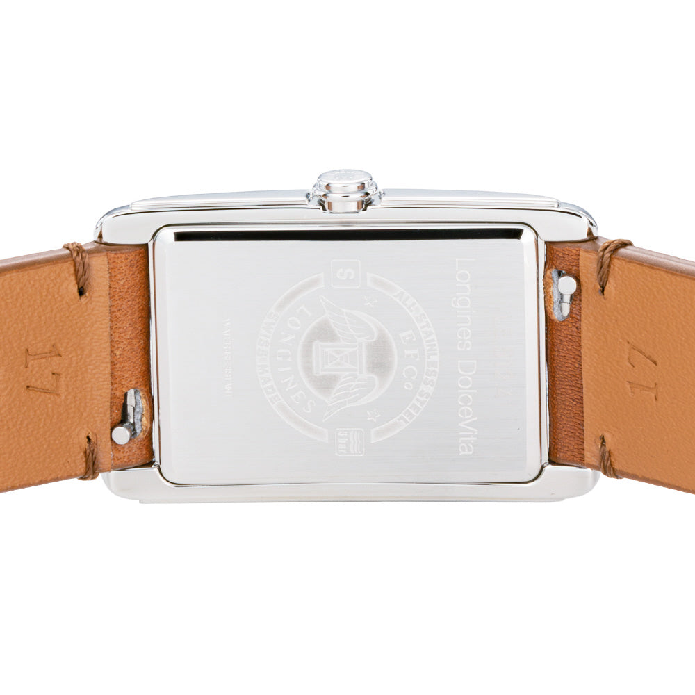LONGINES L5.512.4.71.B Watch - Dolcevita White Dial Stainless Steel Case 2-Year Warranty Elegant Design (Image 5)