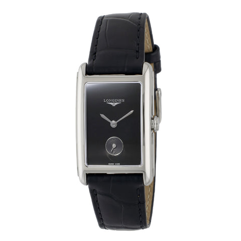LONGINES L55124502 Dolcevita Elegant Design Black Dial Stainless Steel Case 2-Year Warranty