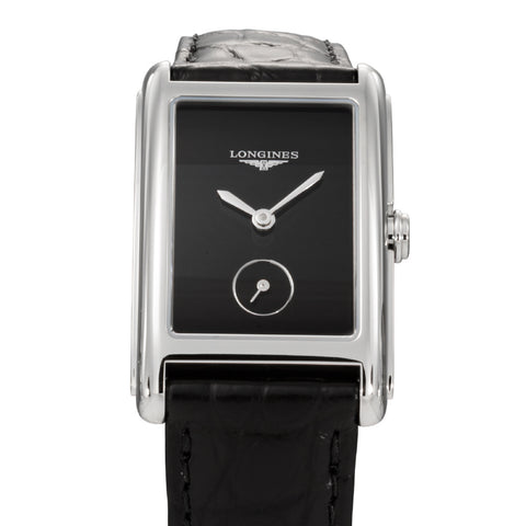 LONGINES L55124502 Dolcevita Elegant Design Black Dial Stainless Steel Case 2-Year Warranty