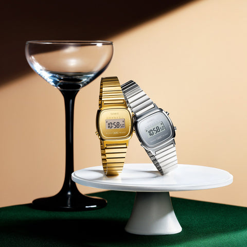 CASIO LA670WEGS9AJF Classic Gold Digital Watch with Backlight Slim Design Water Resistant Stylish Elegance