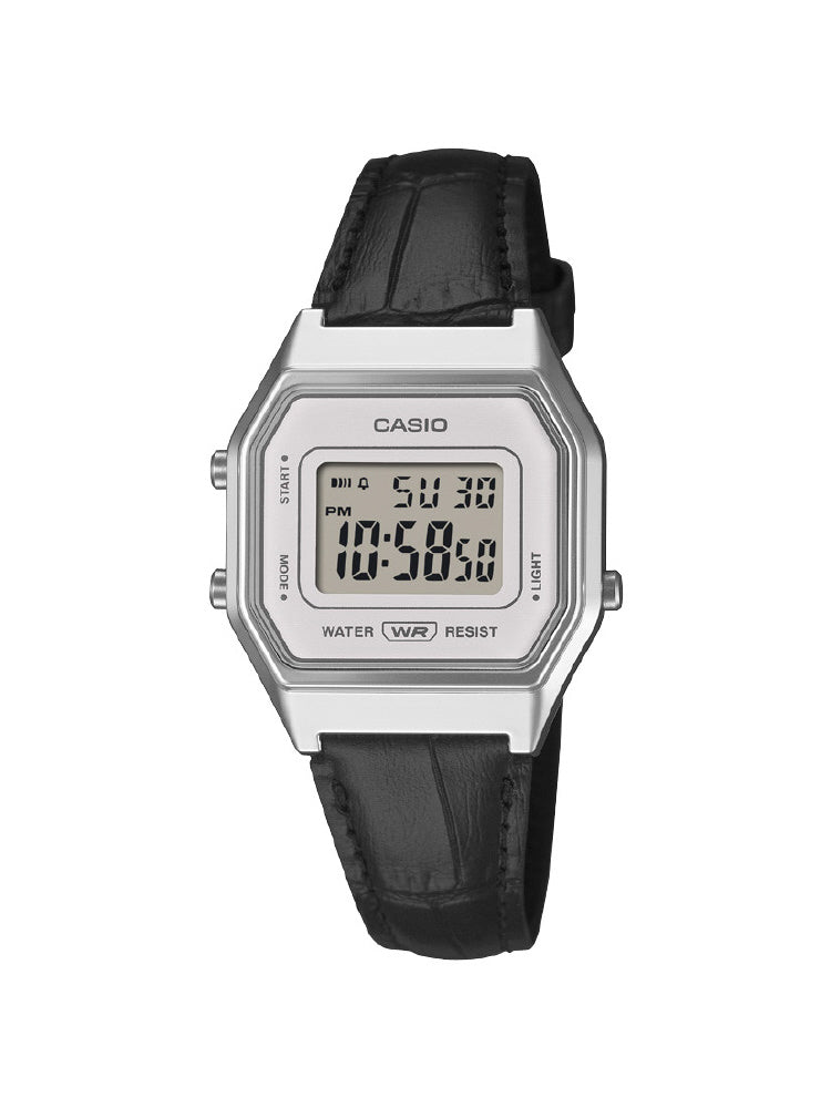 CASIO LA680WEL-1JF Watch - Classic Black Digital Watch - Slim Design - Water Resistant - LED Backlight - Alarm Function