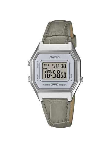 CASIO LA680WEL-8A2JF Watch - Classic Digital Watch Slim Design LED Backlight Water Resistant Stylish Gray Finish