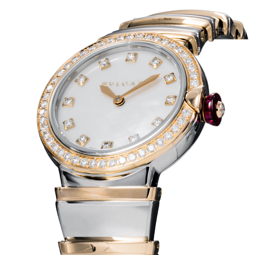 BVLGARI LU28WSPGDSPG12 Watch - Lucea White Dial Stainless Steel Case 2-Year Warranty Elegant Design (Image 2)