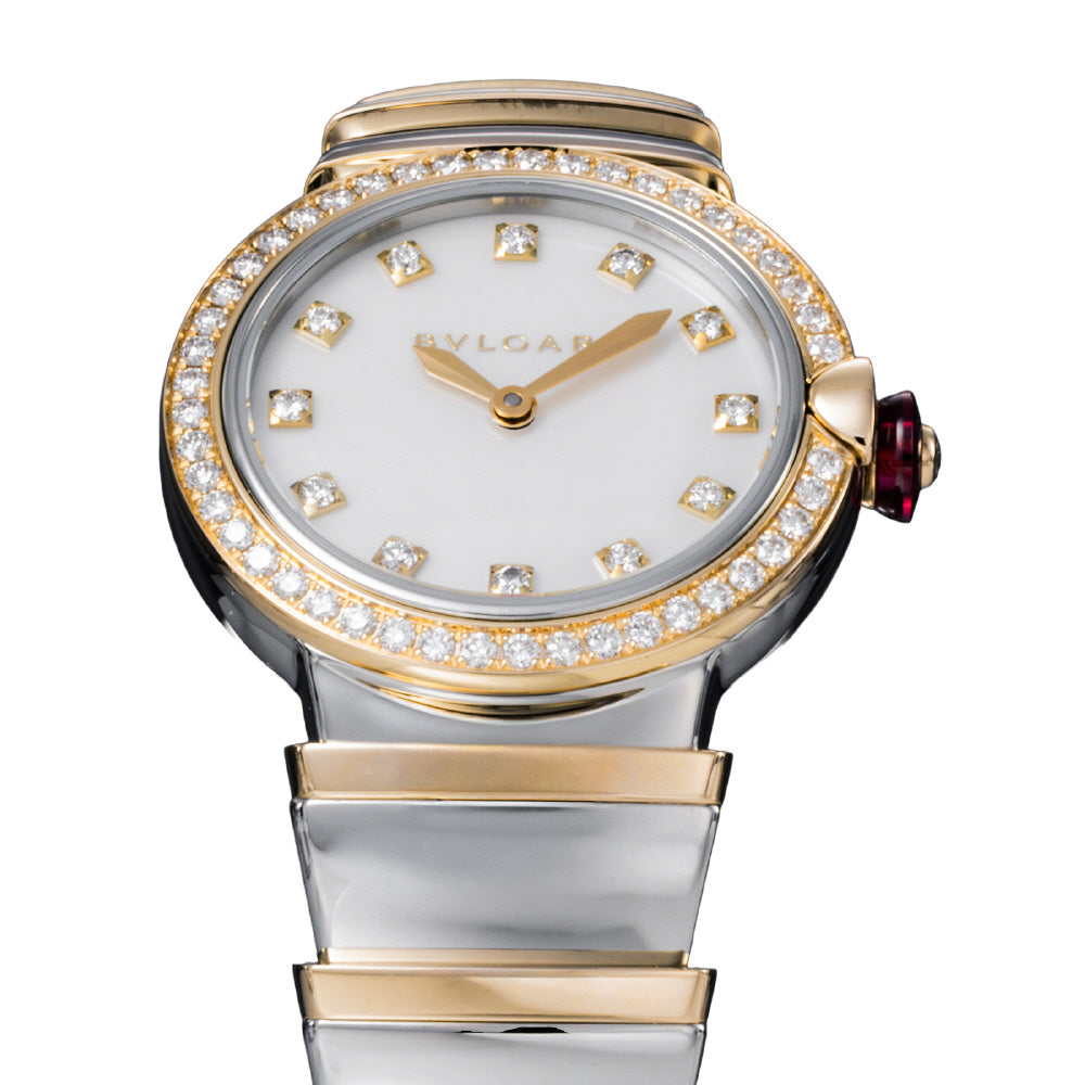 BVLGARI LU28WSPGDSPG12 Watch - Lucea White Dial Stainless Steel Case 2-Year Warranty Elegant Design (Image 3)