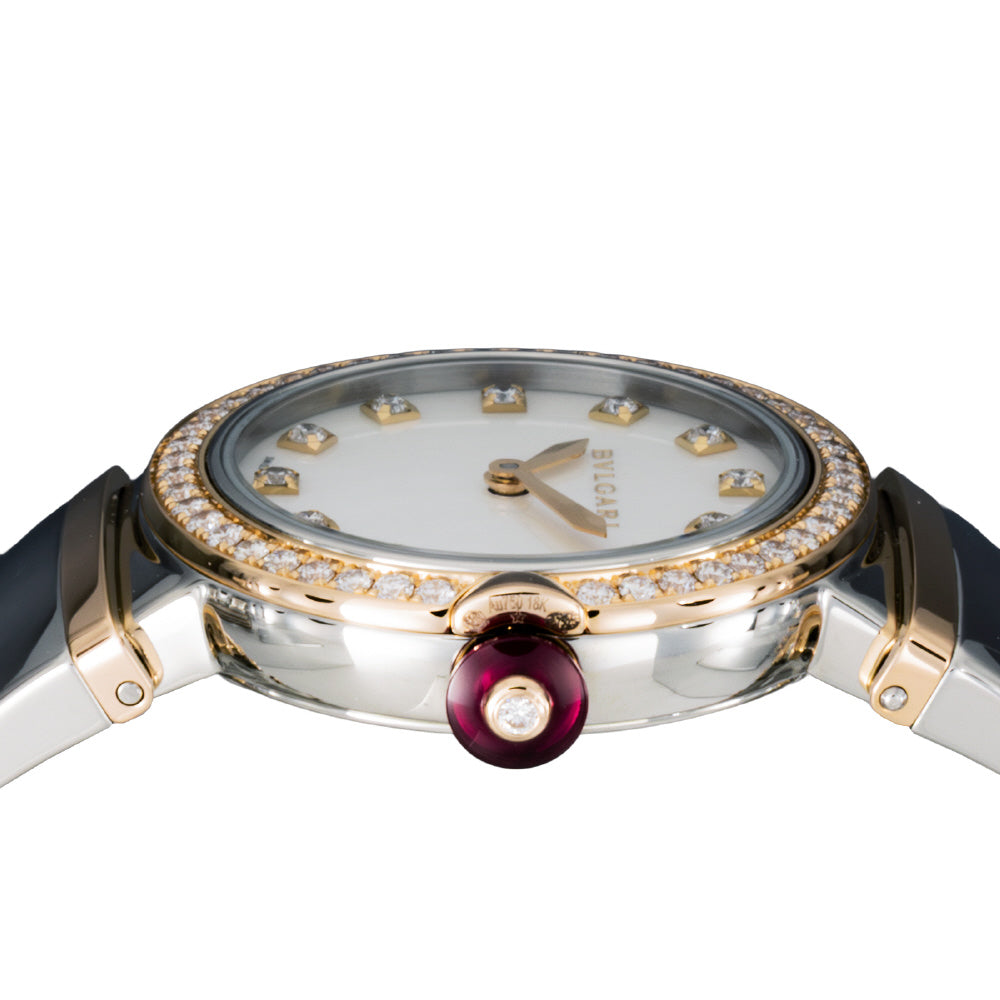 BVLGARI LU28WSPGDSPG12 Watch - Lucea White Dial Stainless Steel Case 2-Year Warranty Elegant Design (Image 4)