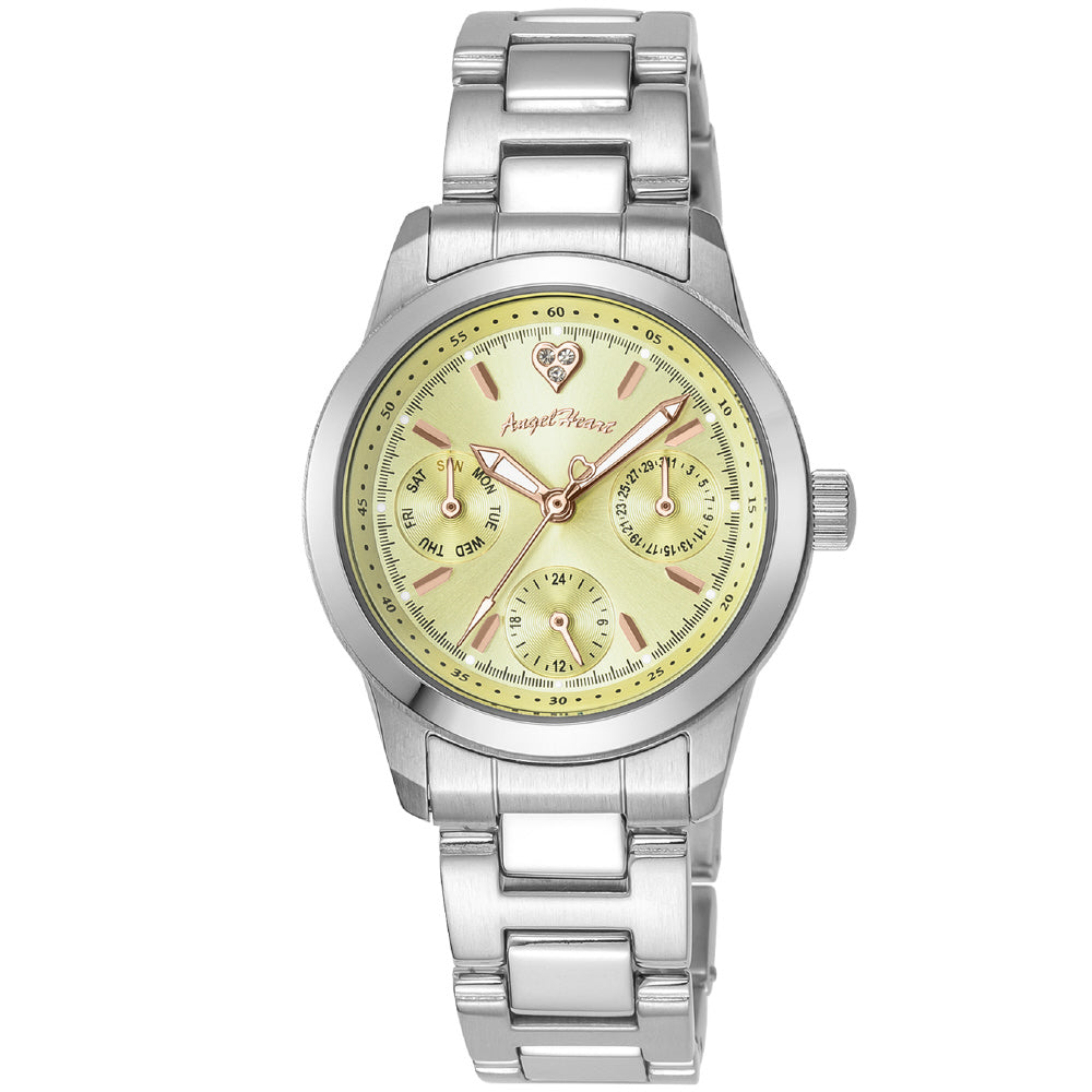 ANGEL HEART LU30CP Watch - Luxe Gold Watch with 1 Year Warranty, Elegant Design, Water Resistant, Perfect for Any Occasion
