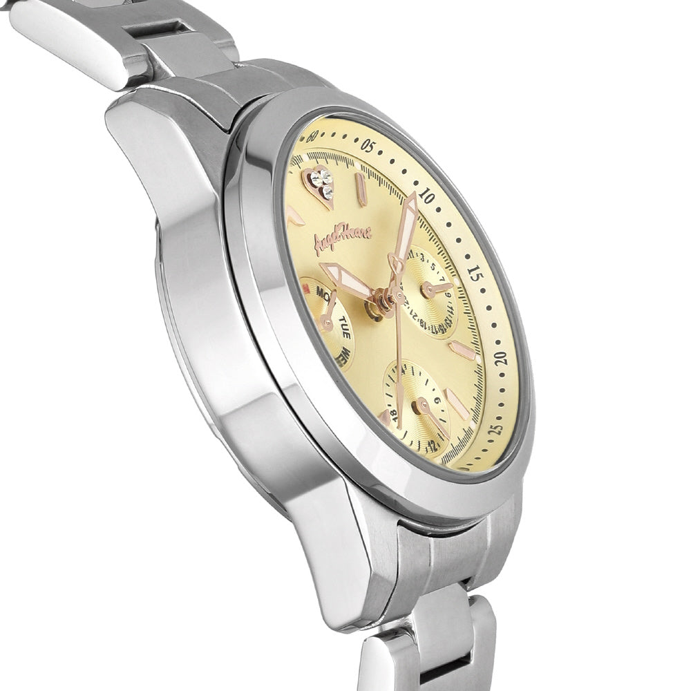 ANGEL HEART LU30CP Watch - Luxe Gold Watch with 1 Year Warranty, Elegant Design, Water Resistant, Perfect for Any Occasion (I