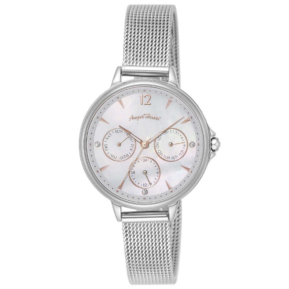 Angel Heart LU33SS Watch - Luxe Design 1-Year Warranty White Authentic Timepiece Elegant Style
