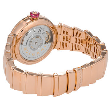 BVLGARI LUP33WGGD11 Luxury Lvcea White Pearl Dial Stainless Steel Bracelet 2-Year Warranty