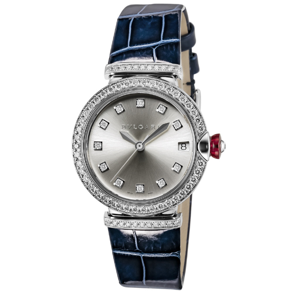 BVLGARI LUW33C6GDLD11 Watch - Luxurious Silver Watch Elegant Design 2-Year Warranty Water Resistant