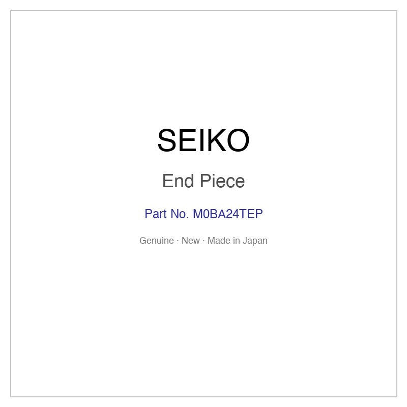 SEIKO M0BA24TEP End Piece for SBTM223 SBTM225 SBTM227 SBTM229 and More Models