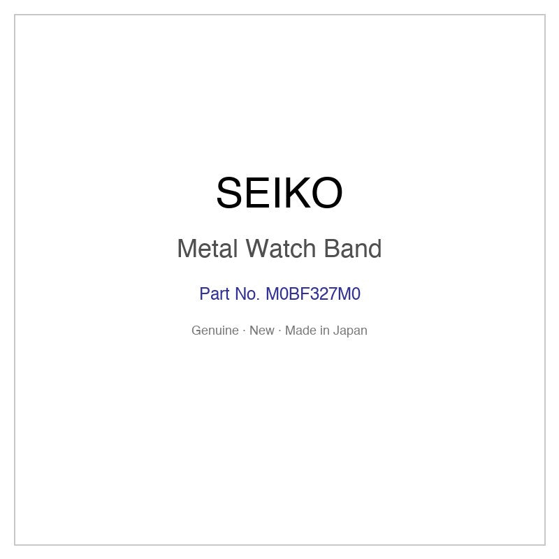 SEIKO M0BF327M0 Metal Watch Band for SBPX117 and More Models