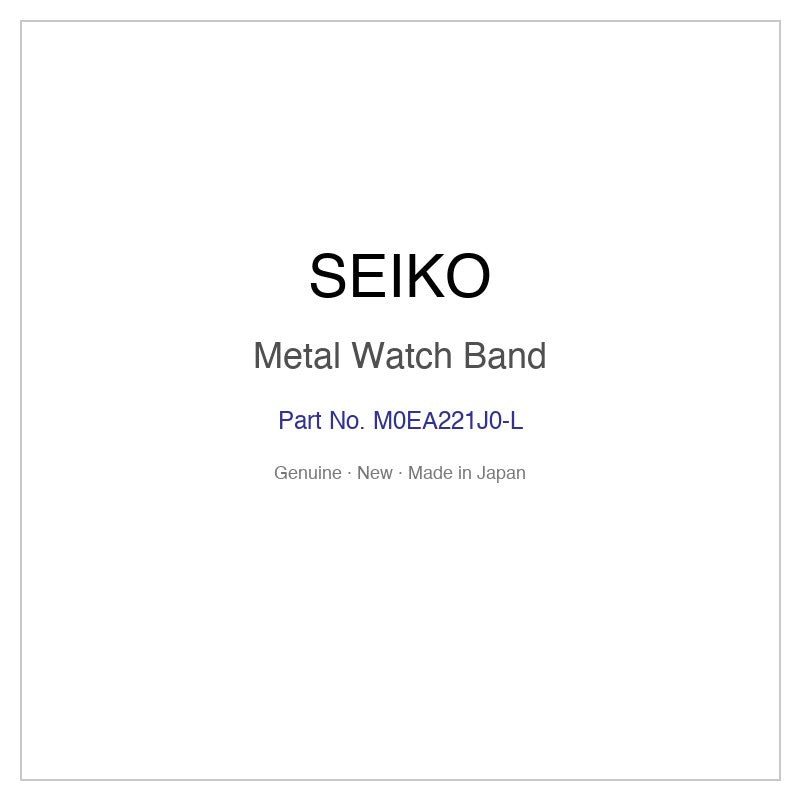 SEIKO M0EA221J0-L Metal Watch Band for SNDD85J1 and More Models