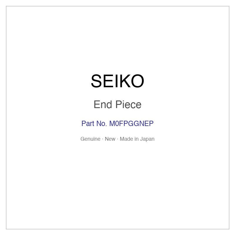 SEIKO M0FPGGNEP End Piece for SBDJ059 and More Models