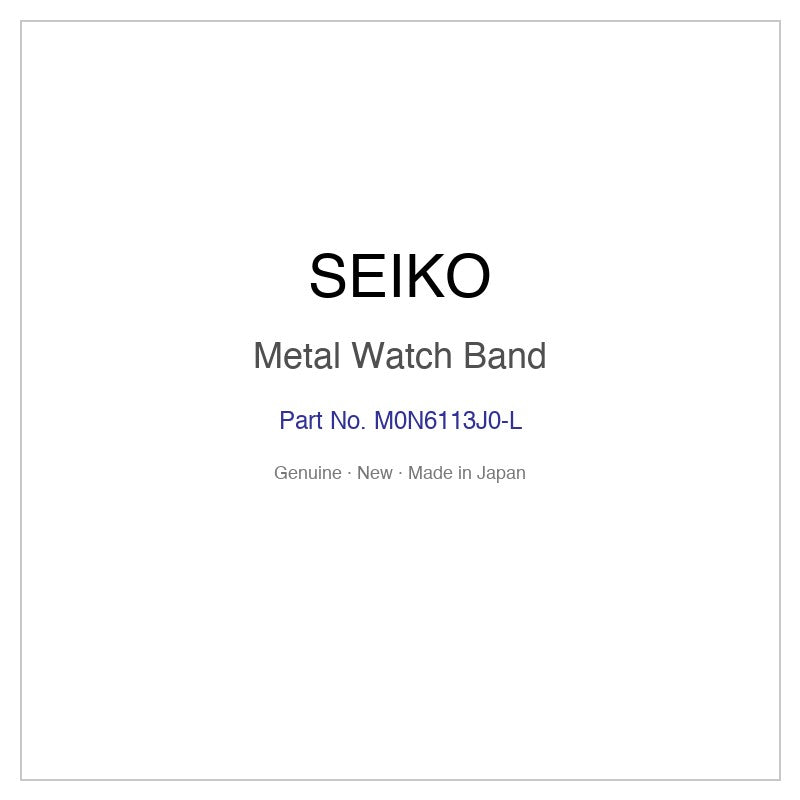 SEIKO M0N6113J0-L Metal Watch Band for SARZ003 SARZ005 SARZ005J SRP151J1 SRP151K1 and More Models