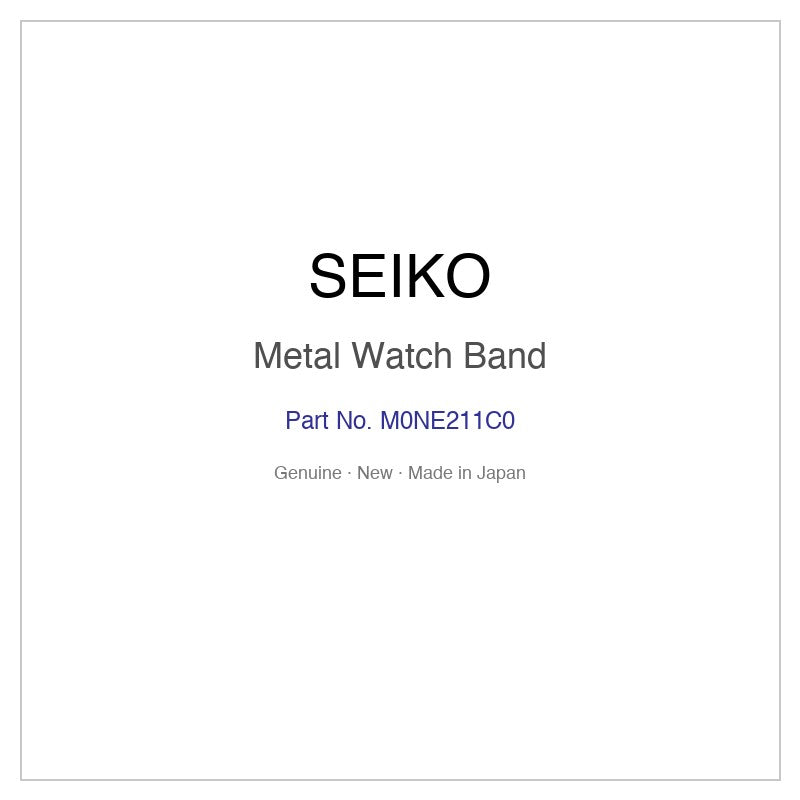 SEIKO M0NE211C0 Metal Watch Band for SRJA012 SXGP12J1 SXGP12JC SXGP12P1 and More Models