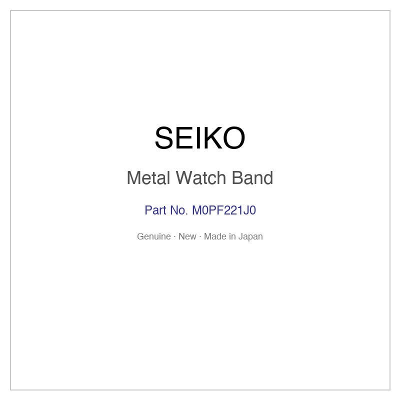 SEIKO M0PF221J0 Metal Watch Band for SARX037 SARX039 SPB035J1 SPB037J1 SPB043J1 and More Models