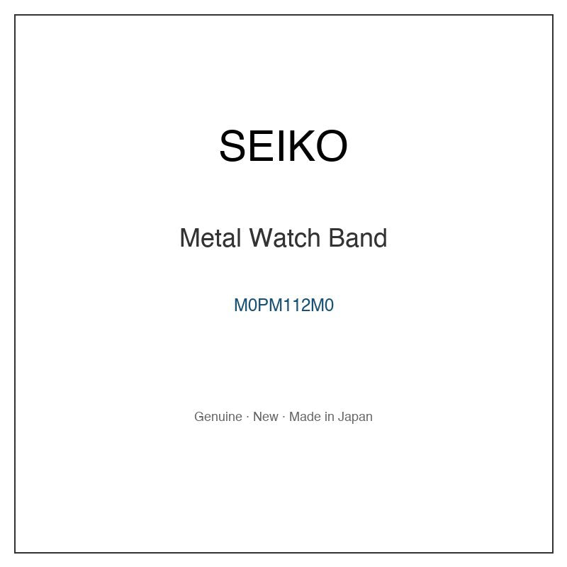 SEIKO M0PM112M0 Watch Parts