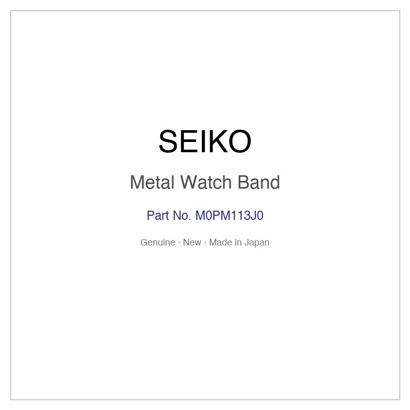 SEIKO M0PM113J0 Metal Watch Band for STPR035 STPR037 STPR051 STPR053 STPR053G and More Models
