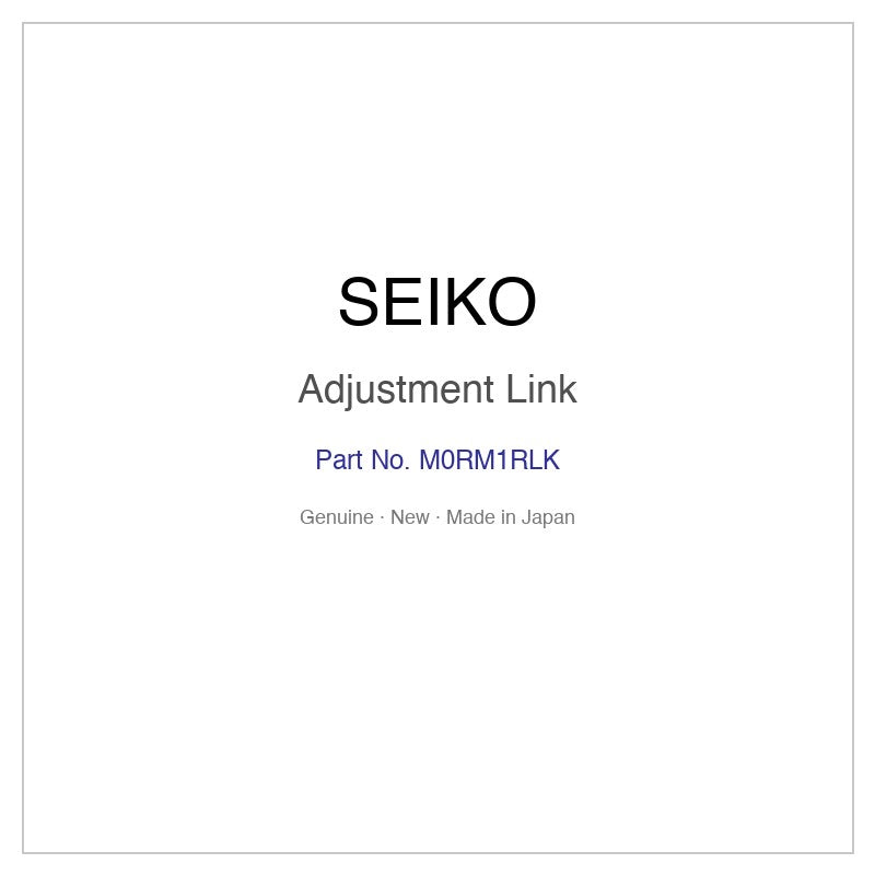 SEIKO M0RM1RLK Adjustment Link for SSVR118 SSVR118J SSVR122 SSVR122J SSVW001 and More Models