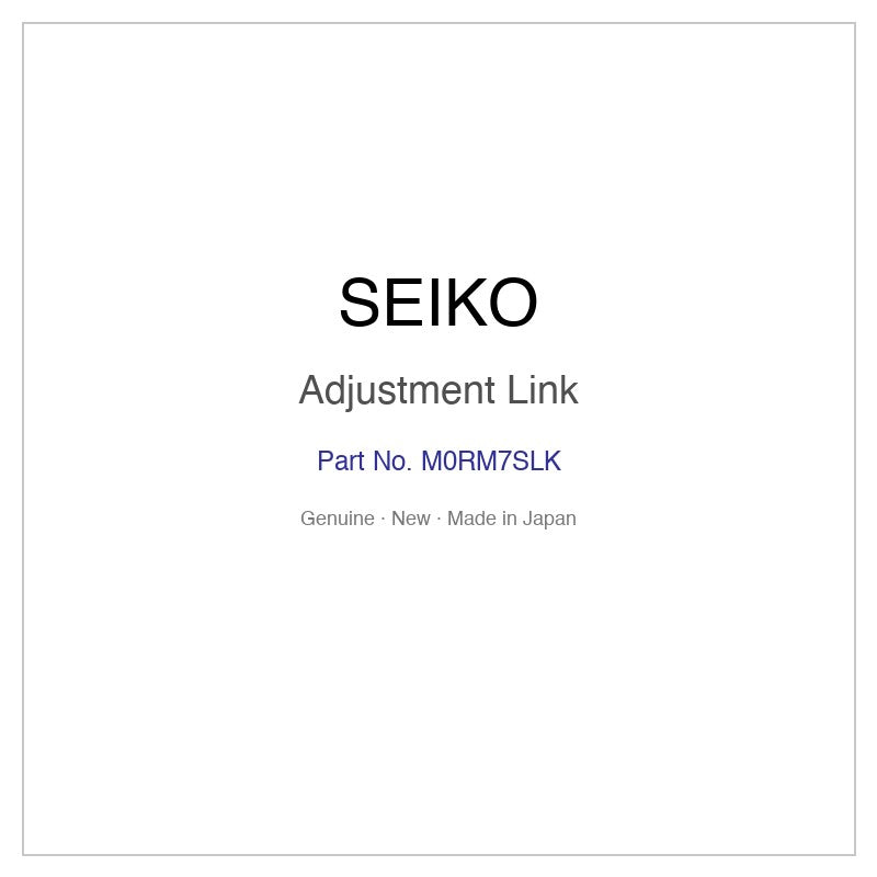 SEIKO M0RM7SLK Adjustment Link for SSVR120 SSVR120J SSVW004 and More Models