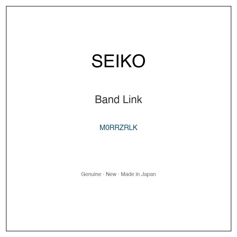 SEIKO M0RRZRLK Watch Parts