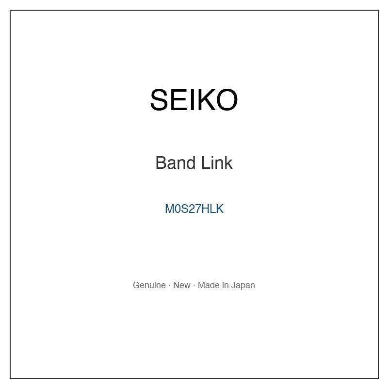 SEIKO M0S27HLK Watch Parts
