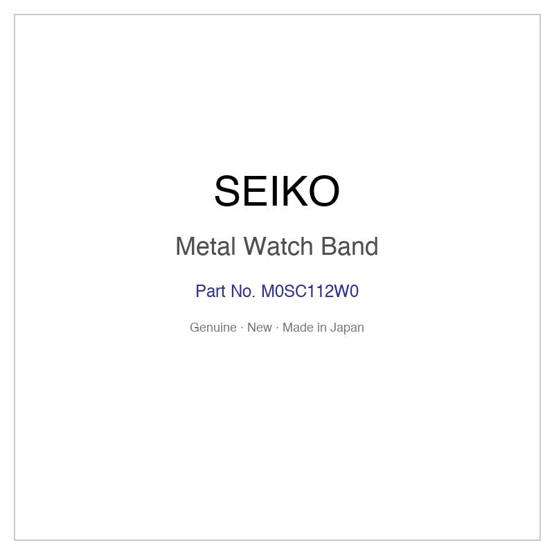 SEIKO M0SC112W0 Metal Watch Band for SWFA143 SWFA143J and More Models