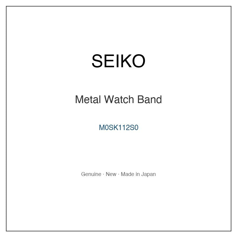 SEIKO M0SK112S0 Watch Parts