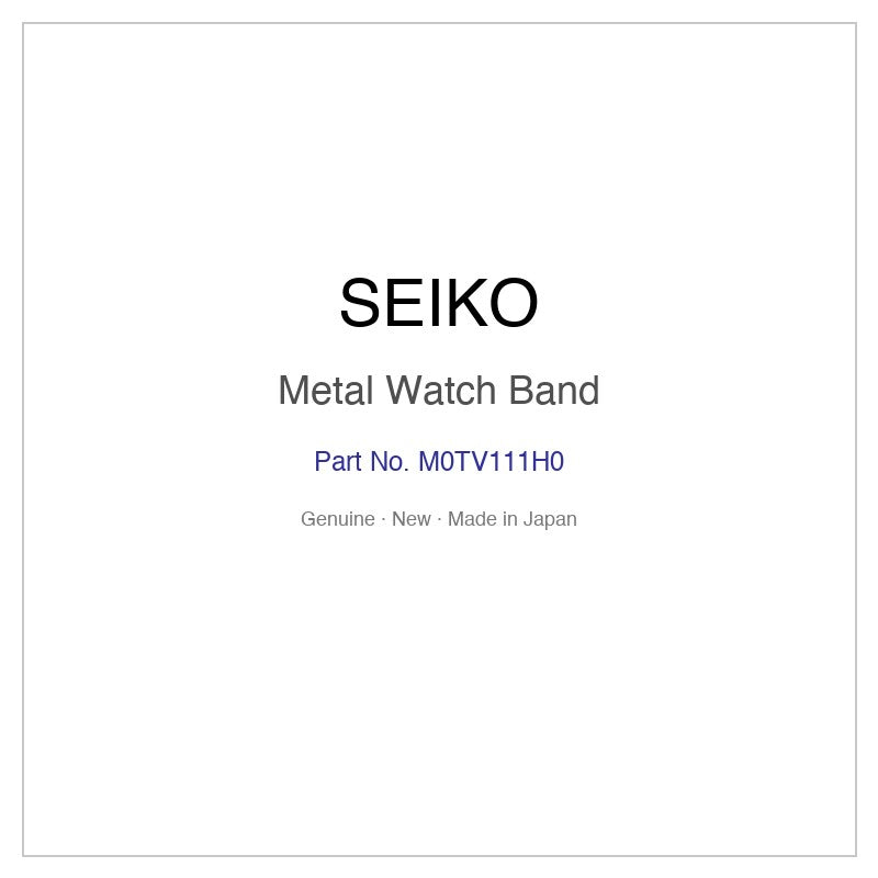SEIKO M0TV111H0 Metal Watch Band for SWCW037 and More Models