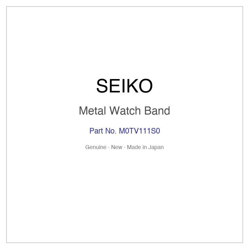 SEIKO M0TV111S0 Metal Watch Band for SWCW040 and More Models