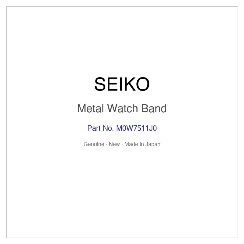 SEIKO M0W7511J0 Metal Watch Band for SWFH083 SWFH083J and More Models