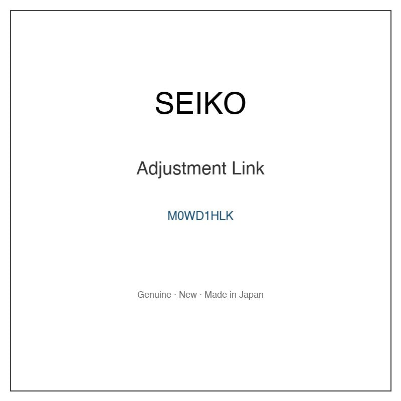 SEIKO M0WD1HLK Watch Parts