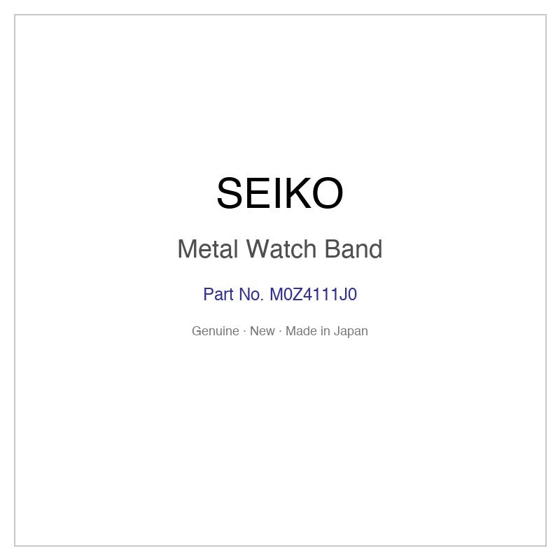 SEIKO M0Z4111J0 Metal Watch Band for SSG001P1 and More Models