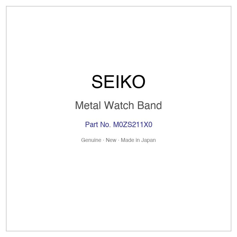 SEIKO M0ZS211X0 Metal Watch Band for SAGZ100 and More Models